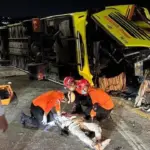 Bus Terguling di Tol Krapyak Semarang, 15 Tewas dan 19 Luka, Evakuasi Dramatis Berjam-jam
