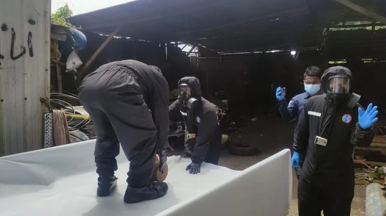 Komplotan Pencuri Besi Radioaktif Cesium-137 Dibekuk Polisi di Cikande