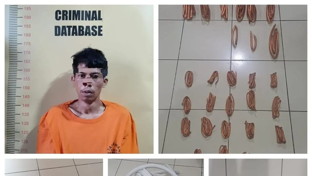 Pencuri Pipa Tembaga AC di Gudang Tangerang Dibekuk Polisi, Rugikan Korban Rp 4 Juta Pencuri Pipa Tembaga AC di Gudang Tangerang Dibekuk Polisi, Rugikan Korban Rp 4 Juta