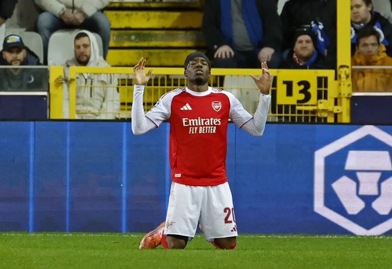 Noni Madueke Cetak Brace, Arsenal Gasak Club Brugge 3-0 di Liga Champions