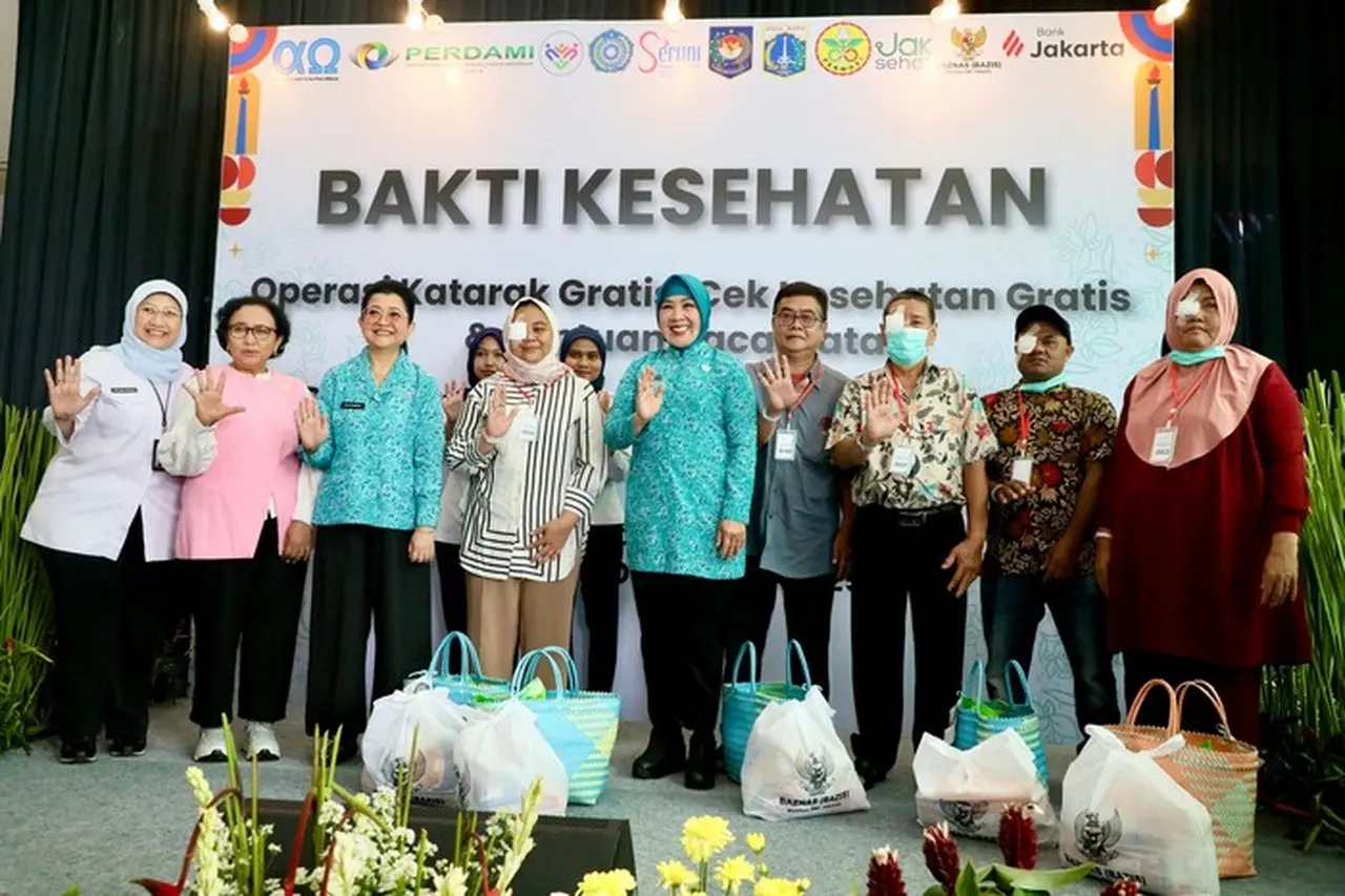 TP PKK Pusat Gelar Operasi Katarak Gratis untuk 110 Lansia di Jakarta