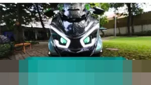 Indra Sulap Polytron Fox R dengan Tema Hijau, Buktikan Motor Listrik Punya Gaya Nyentrik