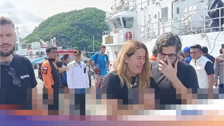 Istri Pelatih Valencia Menangis Histeris di Labuan Bajo, Suami dan Tiga Anak Hilang Akibat Kapal Tenggelam