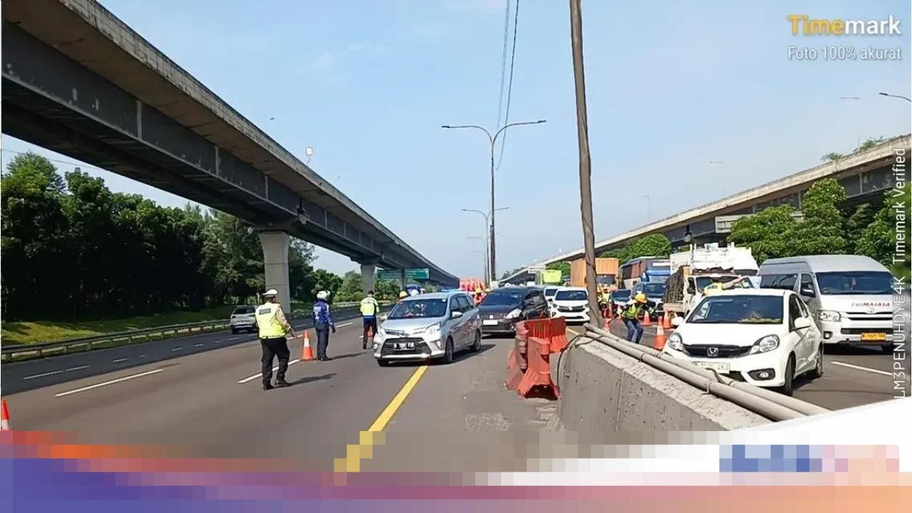 Jasa Marga Terapkan Contraflow di Tol Japek Km 47-65 Pagi Ini Antisipasi Peningkatan Arus Nataru