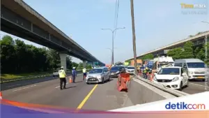 Jasa Marga Terapkan Contraflow di Tol Japek Km 47-65 untuk Atasi Kepadatan Libur Nataru