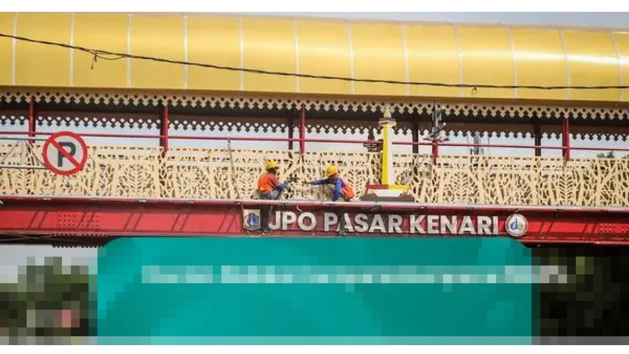 JPO Pasar Kenari Tampil Memukau dengan Sentuhan Budaya Betawi, Bagian dari Revitalisasi Infrastruktur DKI