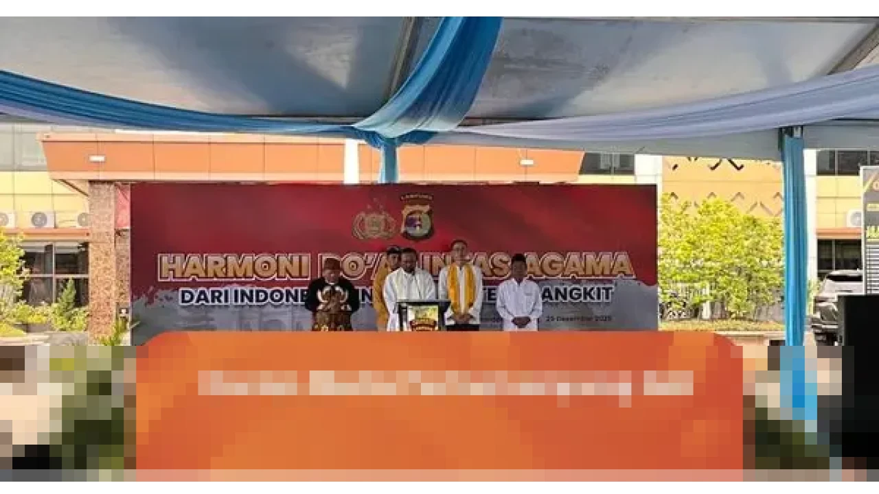 Kapolda Lampung Tegaskan Doa Lintas Agama Perkuat Persatuan di Tengah Bencana