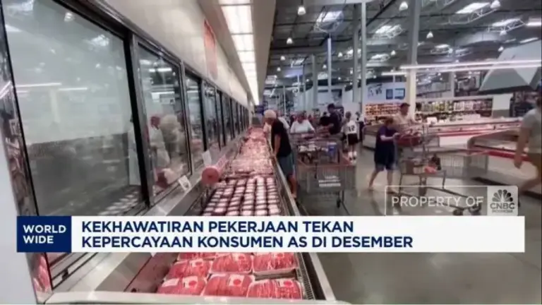 Kekhawatiran Kondisi Pekerjaan dan Pendapatan Tekan Kepercayaan Konsumen Amerika Serikat pada Desember Kekhawatiran Kondisi Pekerjaan dan Pendapatan Tekan Kepercayaan Konsumen Amerika Serikat pada Desember