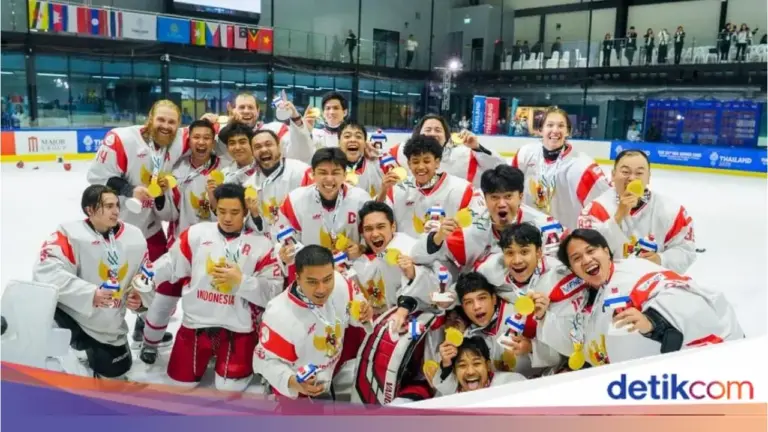 Ketua FHEI: “Terima Kasih Tuhan,” Timnas Hoki Es Indonesia Raih Emas Bersejarah SEA Games 2025