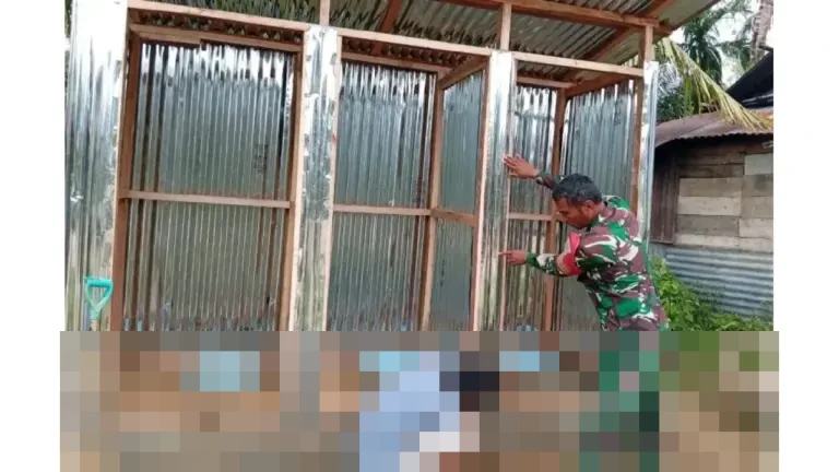 Kodam I/BB Selesaikan Pembangunan Fasilitas MCK Tiga Kamar untuk Pengungsi di Tapanuli Tengah