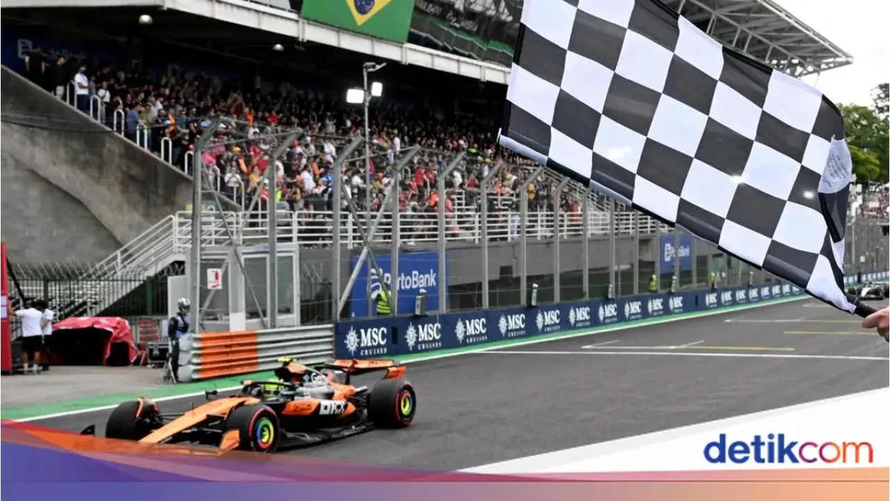 Lando Norris Dominasi Sprint Race F1 GP Brasil 2025, Kimi Antonelli dan George Russell Lengkapi Podium