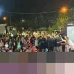 Malam Tahun Baru di Pengungsian Tapsel: Warga Manortor, Nonton Film Bareng Presiden Prabowo