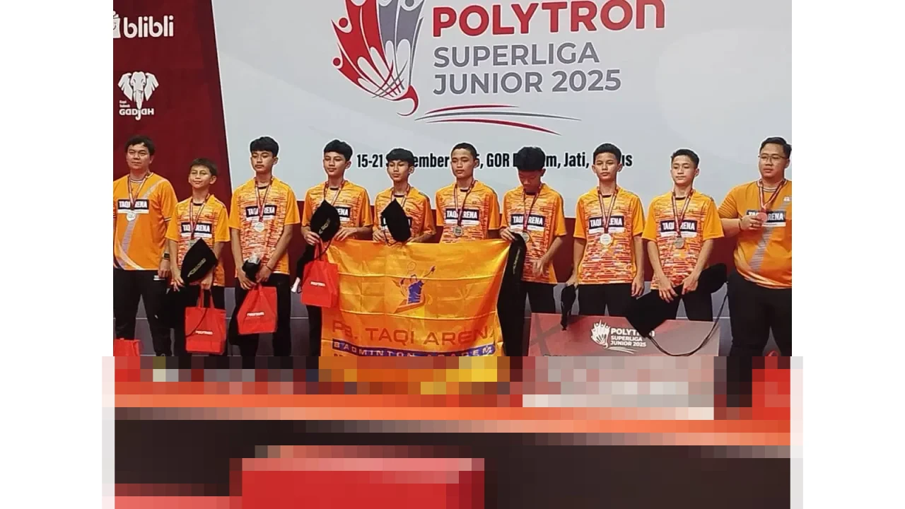 Menggebrak Bandung, Taqi Arena Ukir Prestasi Gemilang di Polytron Superliga Junior 2025