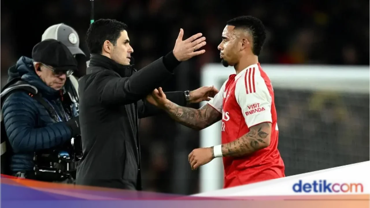 Mikel Arteta: “Semangat Juang Gabriel Jesus Luar Biasa Setelah 11 Bulan Cedera”