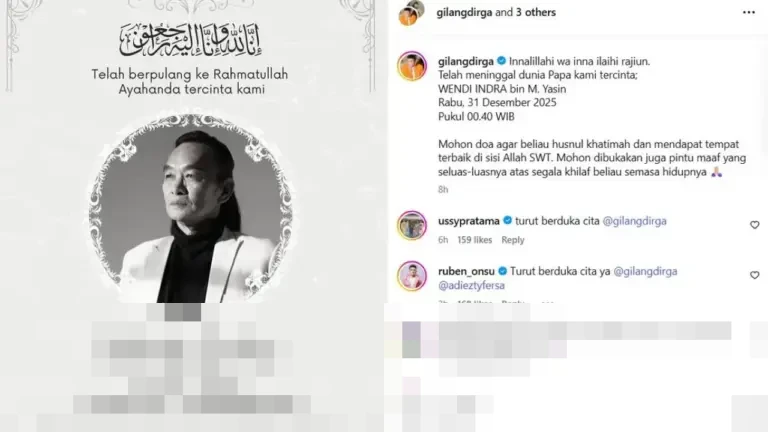 Momen Haru Gilang Dirga Turun ke Liang Lahad, Ungkap Perjuangan Ayah Melawan Sakit Jantung