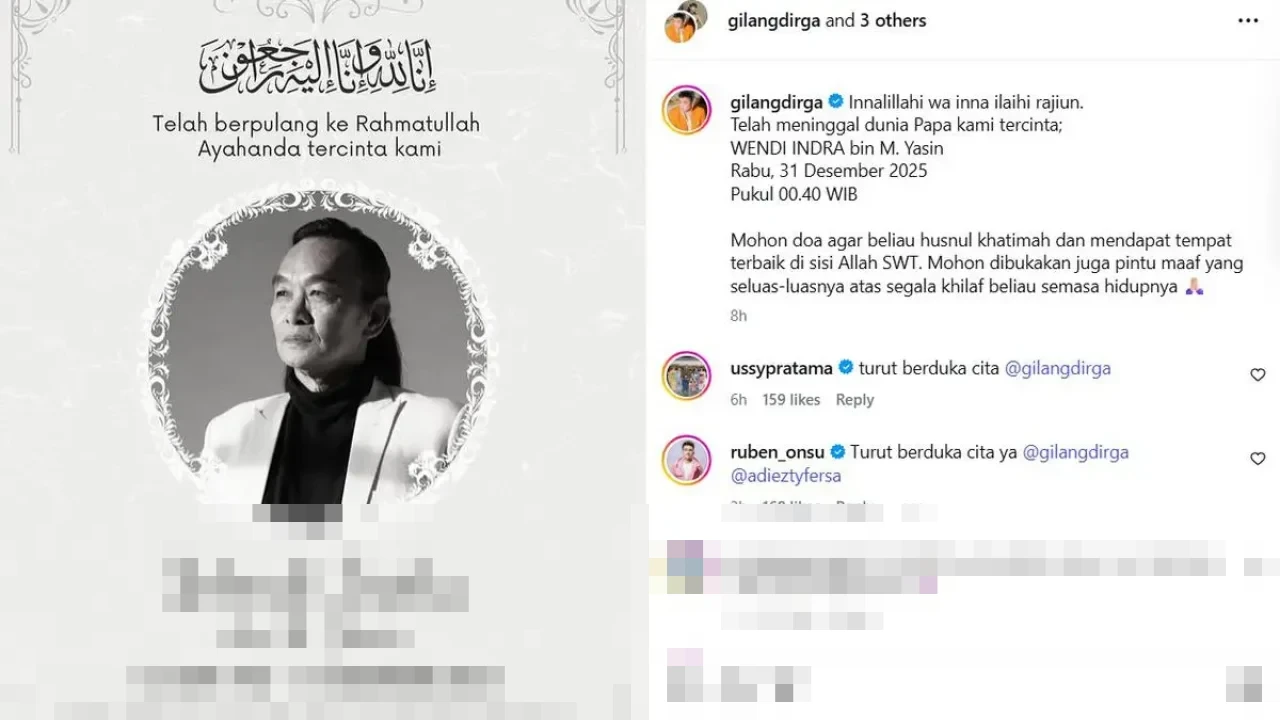 Momen Haru Gilang Dirga Turun ke Liang Lahad, Ungkap Perjuangan Ayah Melawan Sakit Jantung