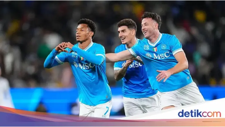 Napoli Kunci Gelar Juara Piala Super Italia 2025 Usai Taklukkan Bologna 2-0 di Riyadh