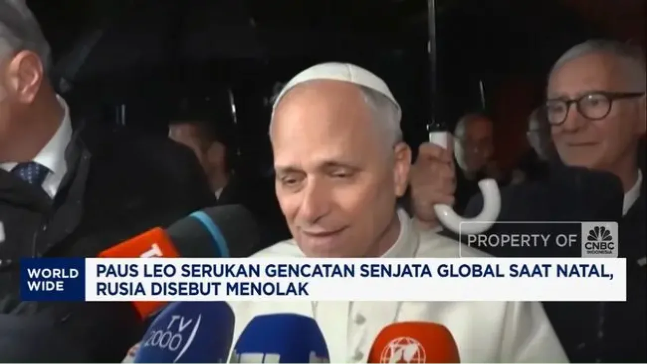 Paus Leo XIV Desak Gencatan Senjata Global Saat Natal, Rusia Disebut Menolak Permintaan Truce