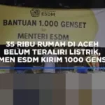 Pemerintah Kirim 1.000 Genset ke Aceh, Puluhan Ribu Rumah Masih Gelap Akibat Bencana