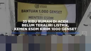 Pemerintah Kirim 1.000 Genset ke Aceh, Puluhan Ribu Rumah Masih Gelap Akibat Bencana