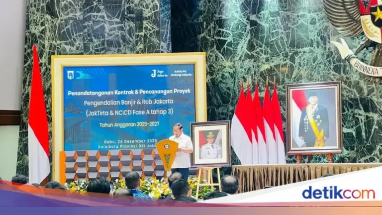 Pemprov DKI Jakarta Teken Kontrak Proyek Pengendalian Banjir dan Rob Senilai Rp 2,62 Triliun