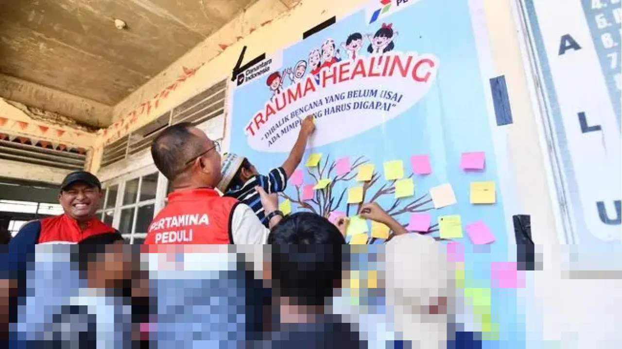 Pertamina Gelar Trauma Healing untuk 170 Anak Terdampak Bencana di Agam, Pastikan Pemulihan Psikologis