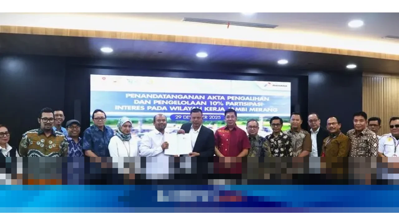 PHE Jambi Merang Serahkan 10% PI WK Jambi Merang ke BUMD Sumsel, Dorong Ekonomi Daerah PHE Jambi Merang Serahkan 10% PI WK Jambi Merang ke BUMD Sumsel, Dorong Ekonomi Daerah