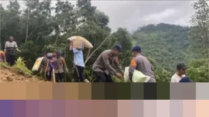 Polda Banten Evakuasi Warga Terdampak Longsor di Cibeber Lebak, Akses Jalan Utama Terputus