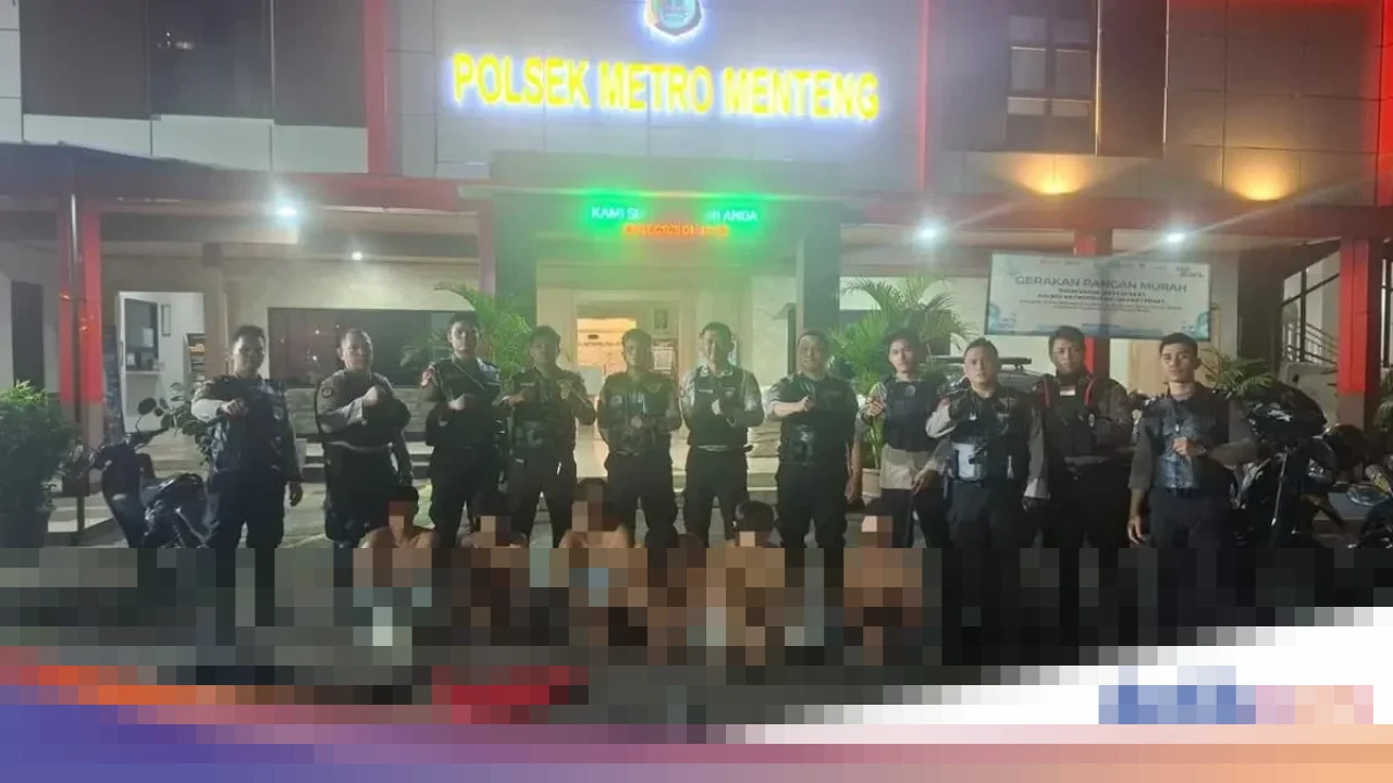 Polisi Amankan Enam Terduga Pelaku Tawuran di Menteng Jakarta Pusat, Dua Celurit Disita