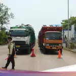 Polisi Berlakukan Contraflow di JLS Cilegon Menuju Pelabuhan Ciwandan, Antrean Truk Capai 500 Meter