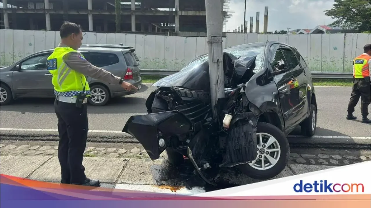 Polisi Ungkap Detik-detik Mobil Tabrak Tiang di Soetta: Pengemudi Kurang Konsentrasi
