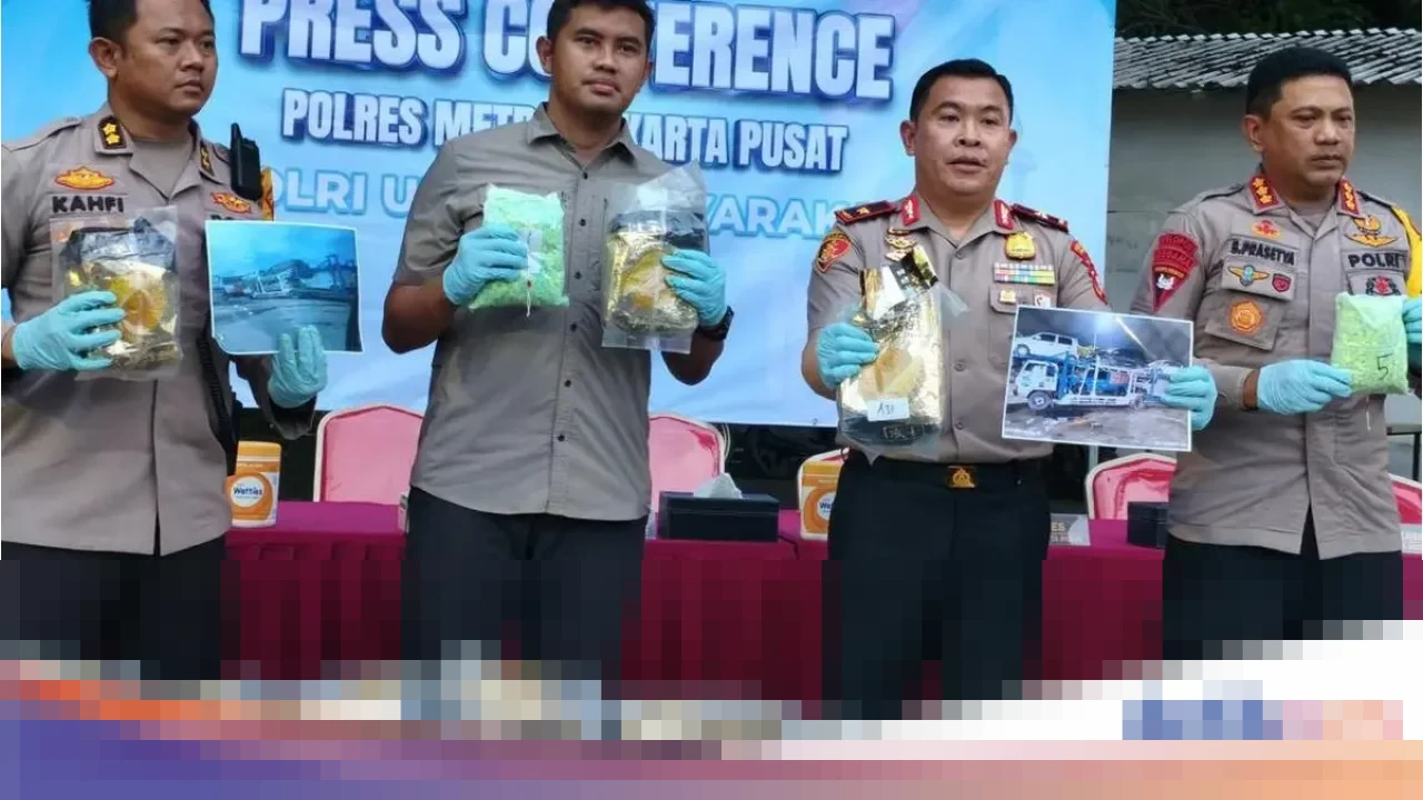Polres Metro Jakarta Pusat Gagalkan Peredaran 109 Kg Sabu dan 17.500 Ekstasi Senilai Rp 12,5 Miliar