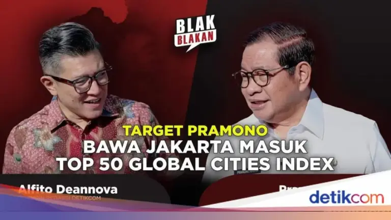 Pramono: “Jakarta Harus Bersiap Diri Tanpa Status Ibu Kota, Target Top 50 Global Cities Index”