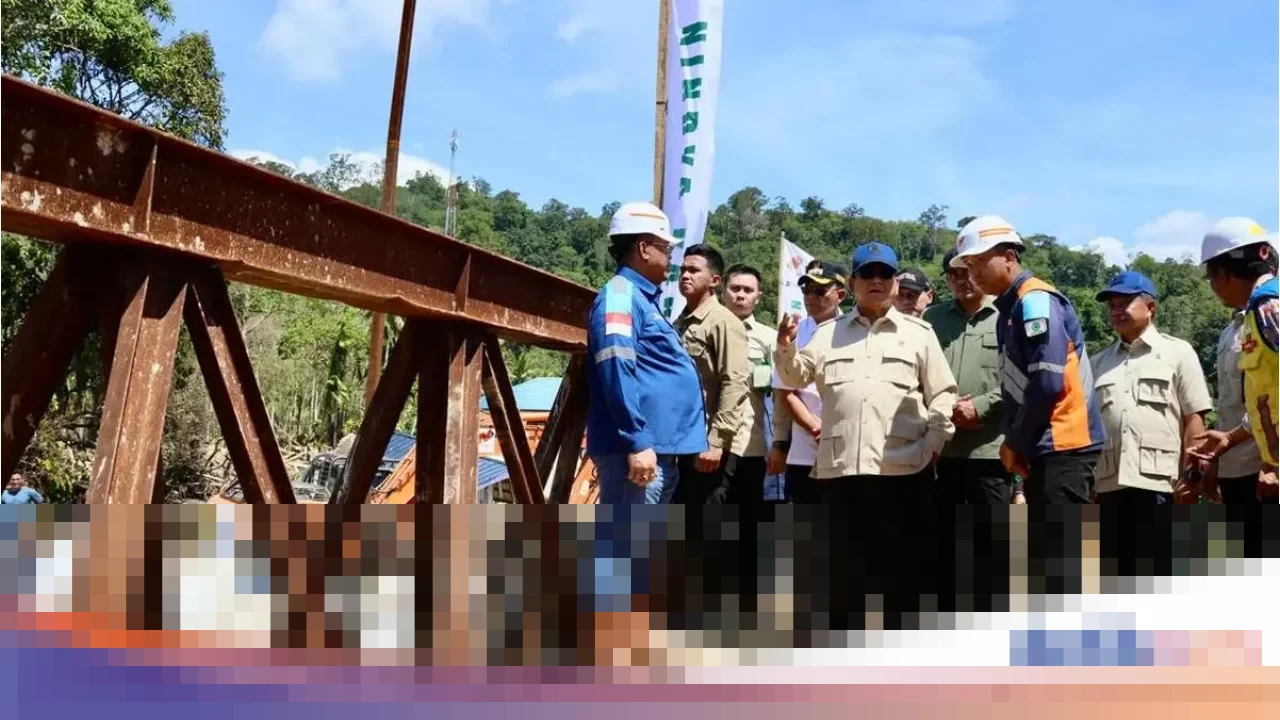 Presiden Prabowo Pantau Progres Infrastruktur dan Penanganan Bencana di Tapsel, Didampingi Mendagri
