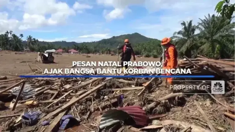 Presiden Prabowo Sampaikan Ucapan Natal dan Tahun Baru, Ajak Bangsa Perkuat Gotong Royong