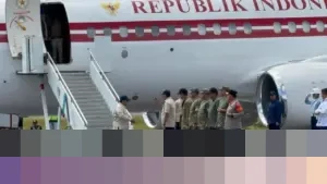 Presiden Prabowo Subianto Tinjau Jembatan Bailey Sungai Garoga Tapanuli Selatan Usai Tiba di Sumut