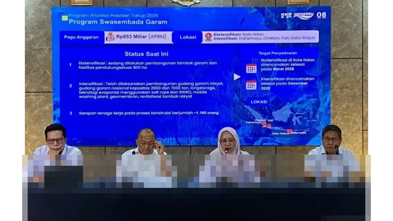 Produksi Garam Nasional 2025 Anjlok, KKP Targetkan Swasembada 2027 Lewat Intensifikasi dan Ekstensifikasi