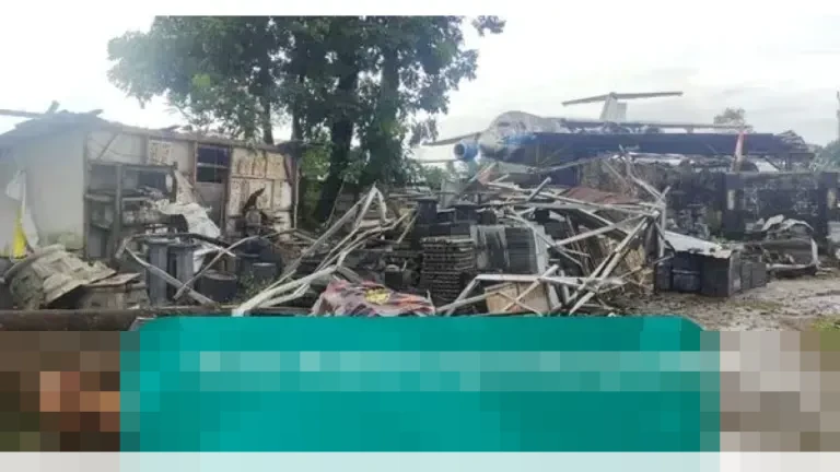 Puting Beliung Terjang ‘Kuburan’ Bangkai Pesawat di Bogor, Sayap Pesawat Timpa Rumah Warga