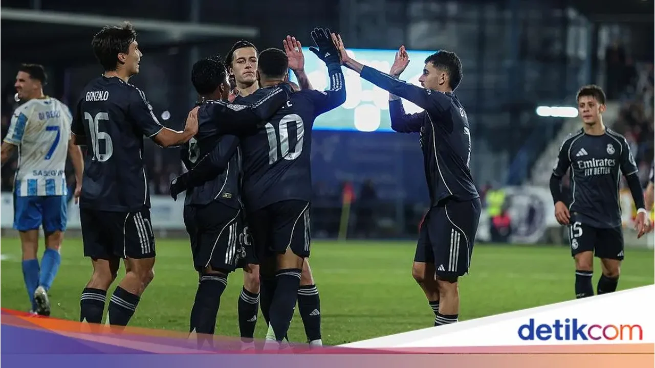 Real Madrid Susah Payah Taklukkan Talavera 3-2, Lolos ke Babak 16 Besar Copa del Rey