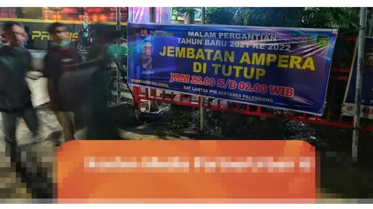 Rekayasa Lalu Lintas Malam Tahun Baru: Jembatan Ampera Palembang Ditutup Pukul 22.00 WIB