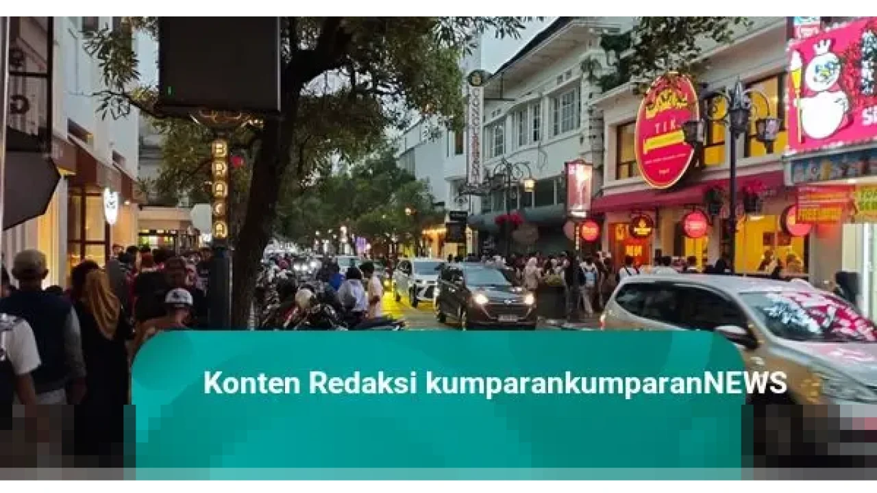 Romantisme Kota Tua Braga Bandung di Tengah Hiruk Pikuk Libur Natal 2025