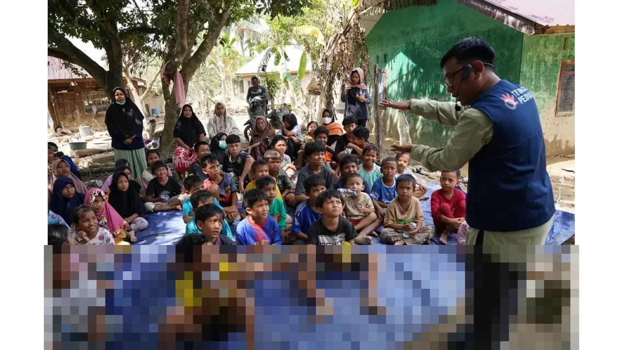 TelkomGroup Salurkan Bantuan Kemanusiaan dan Trauma Healing bagi Ratusan Anak Terdampak Banjir Aceh Tamiang