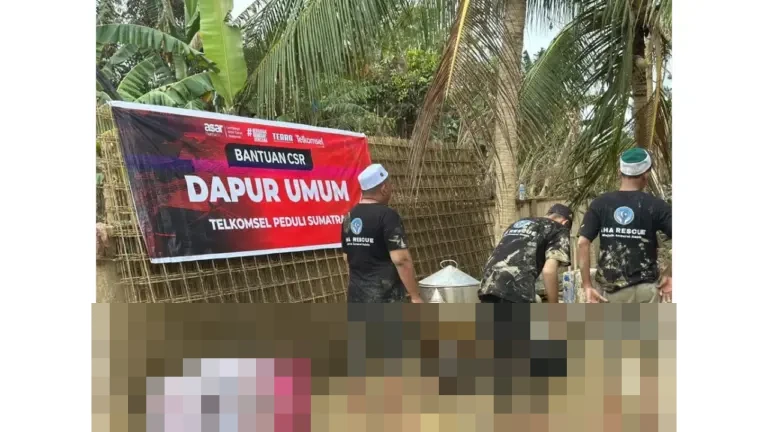 Telkomsel Salurkan Bantuan Kemanusiaan di Aceh Tamiang, Fokus Air Bersih dan Dapur Umum Pascabencana