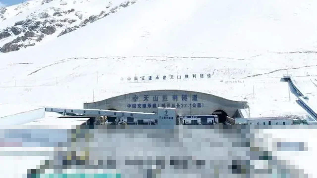 Terowongan Jalan Tol Tianshan Shengli Sepanjang 22,13 Km Resmi Dibuka, Pangkas Waktu Tempuh Drastis