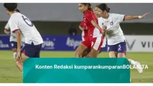 Timnas Wanita Indonesia Dihajar Taiwan 0-5, Dua Gol Bunuh Diri Warnai Kekalahan di Sleman