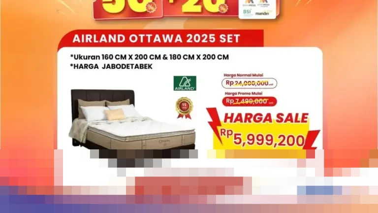 Transmart Full Day Sale Hadirkan Diskon Besar Tempat Tidur, Hemat Hingga Rp 19 Juta Hari Ini