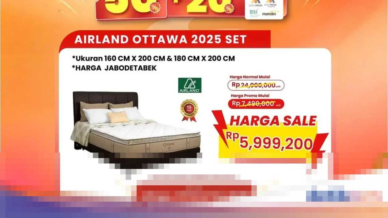 Transmart Full Day Sale Hadirkan Diskon Besar Tempat Tidur, Hemat Hingga Rp 19 Juta Hari Ini