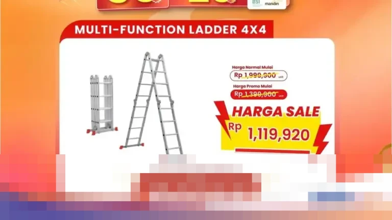 Transmart Full Day Sale Hadirkan Diskon Fantastis hingga 70% untuk Tangga Multifungsi dan Berbagai Produk Lain