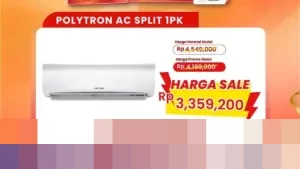 Transmart Full Day Sale Kembali Digelar, AC 1 PK Tersedia Hanya Rp 3,3 Juta dengan Diskon 50+20%