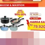 Transmart Full Day Sale Kembali Hadir, Diskon Teflon Maxim dan Maspion Capai 50%+20%